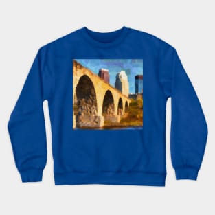 Minneapolis Stone Arch Bridge Crewneck Sweatshirt